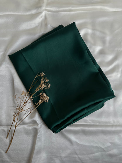 Satan Silk Hijabs- Bottle Green