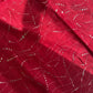 Abstract Silver Foil Hijabs- Maroon