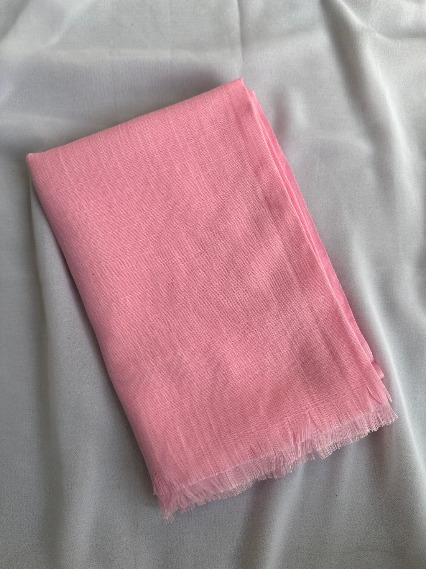 Turkish Lawn Hijabs- Large Size- Baby Pink