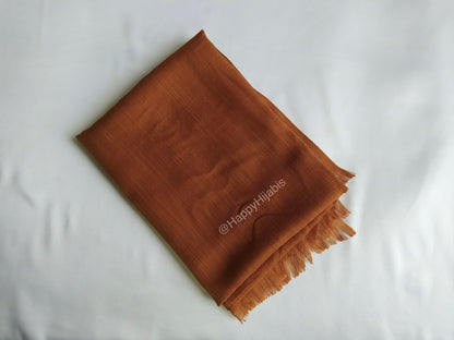 Turkish Lawn Hijabs- Large Size- Cinnamon