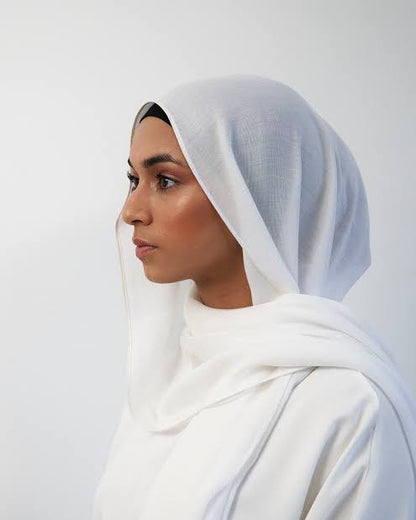 Premium Modal Hijabs-White