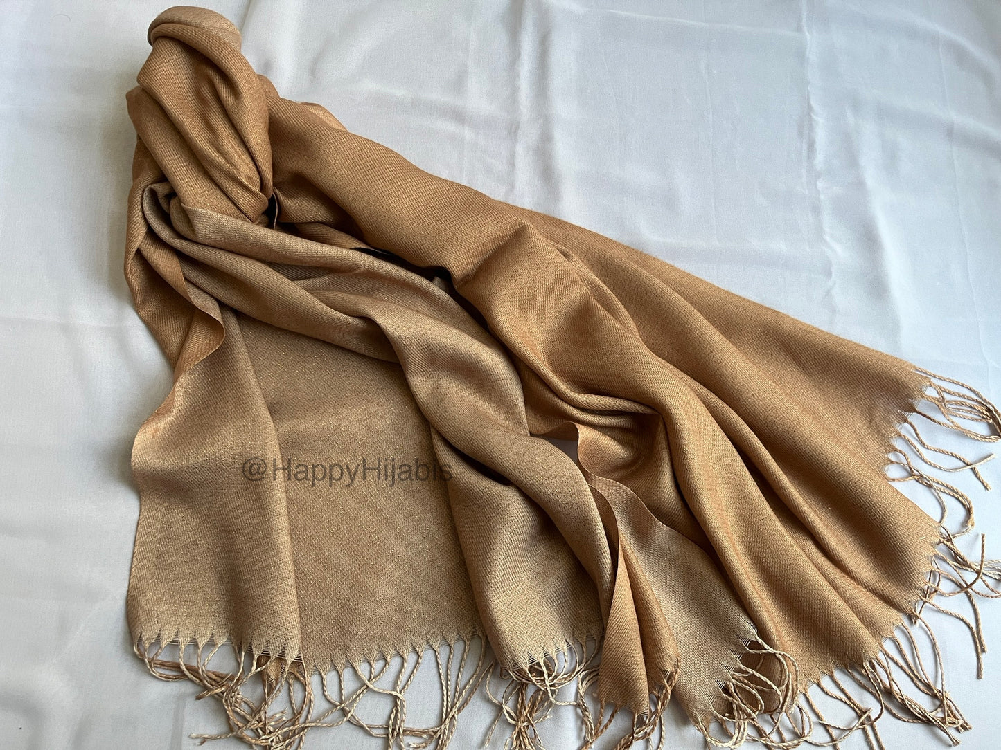 Reversible Moonlight Pashmina- Brown+Oat