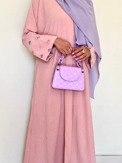 Pinky blush- Showstopper Hearts Abaya