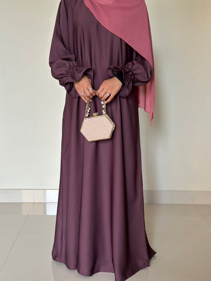 Everyday Staple Abaya- Pink Muave