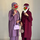 Modest Coord Set- Maroonish Mulberry