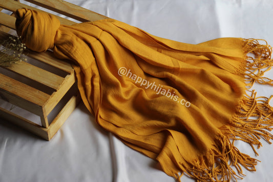 Cashmere Woollen Pashmina-Mustard