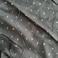 Pyramids Silver Foil Hijabs- Dark Grey