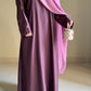 Pink Peony- Embroidered Abaya