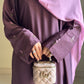 Pink Peony- Embroidered Abaya