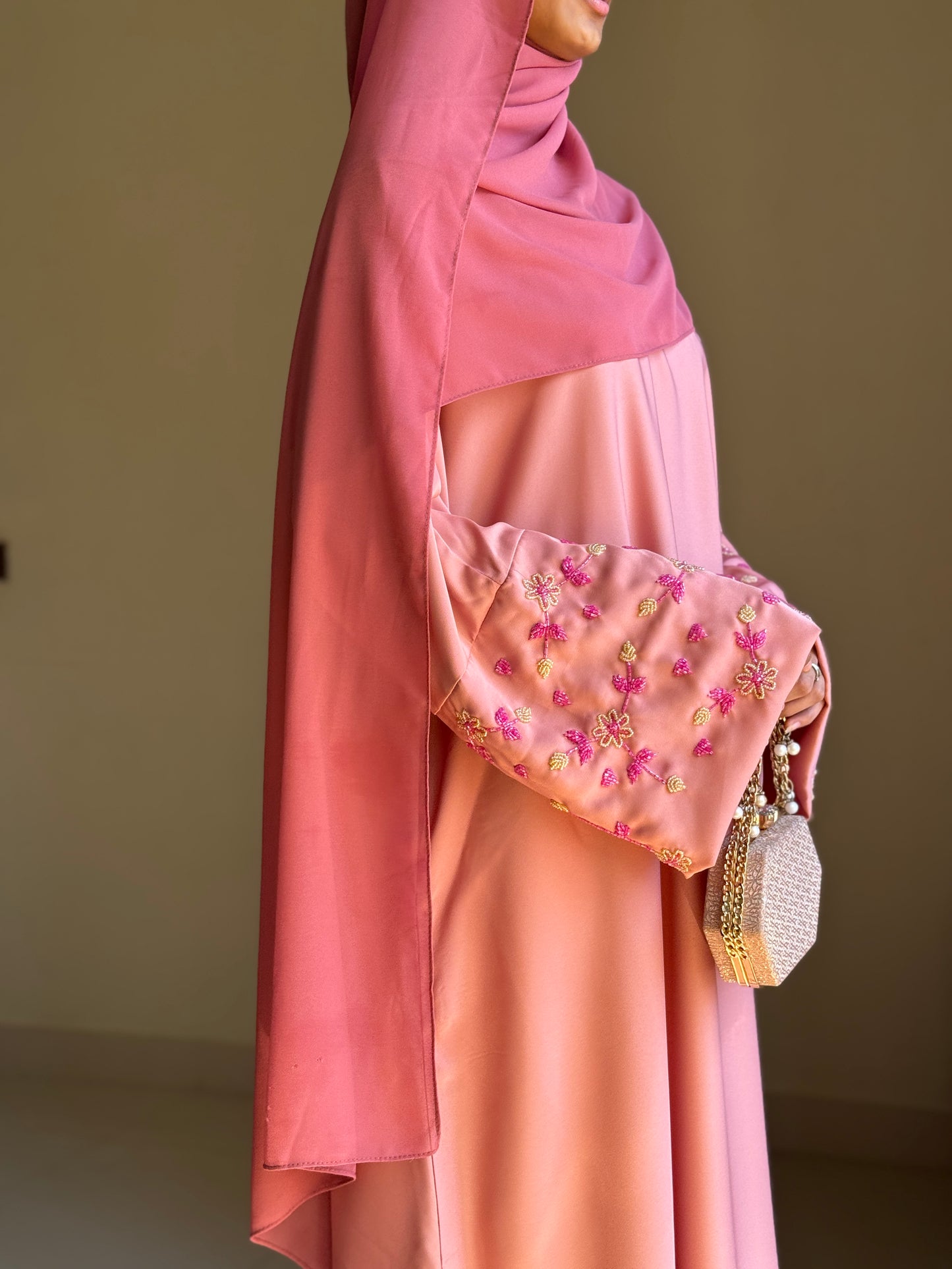 Warda Abaya- Pink Hues