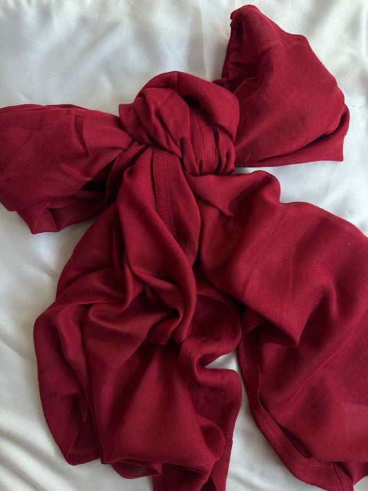 Premium Modal Hijabs-Maroon