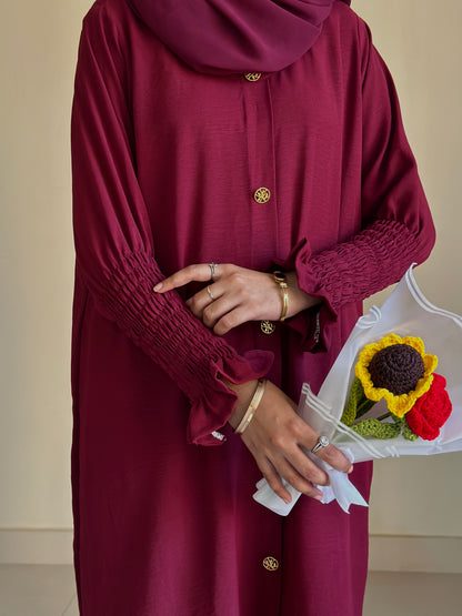 Modest Coord Set- Maroonish Mulberry