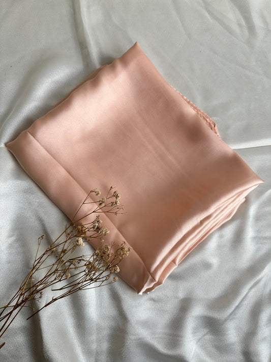 Satan Silk Hijabs- Nude Pink