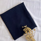 Sparkle Georgette- Oxford Blue