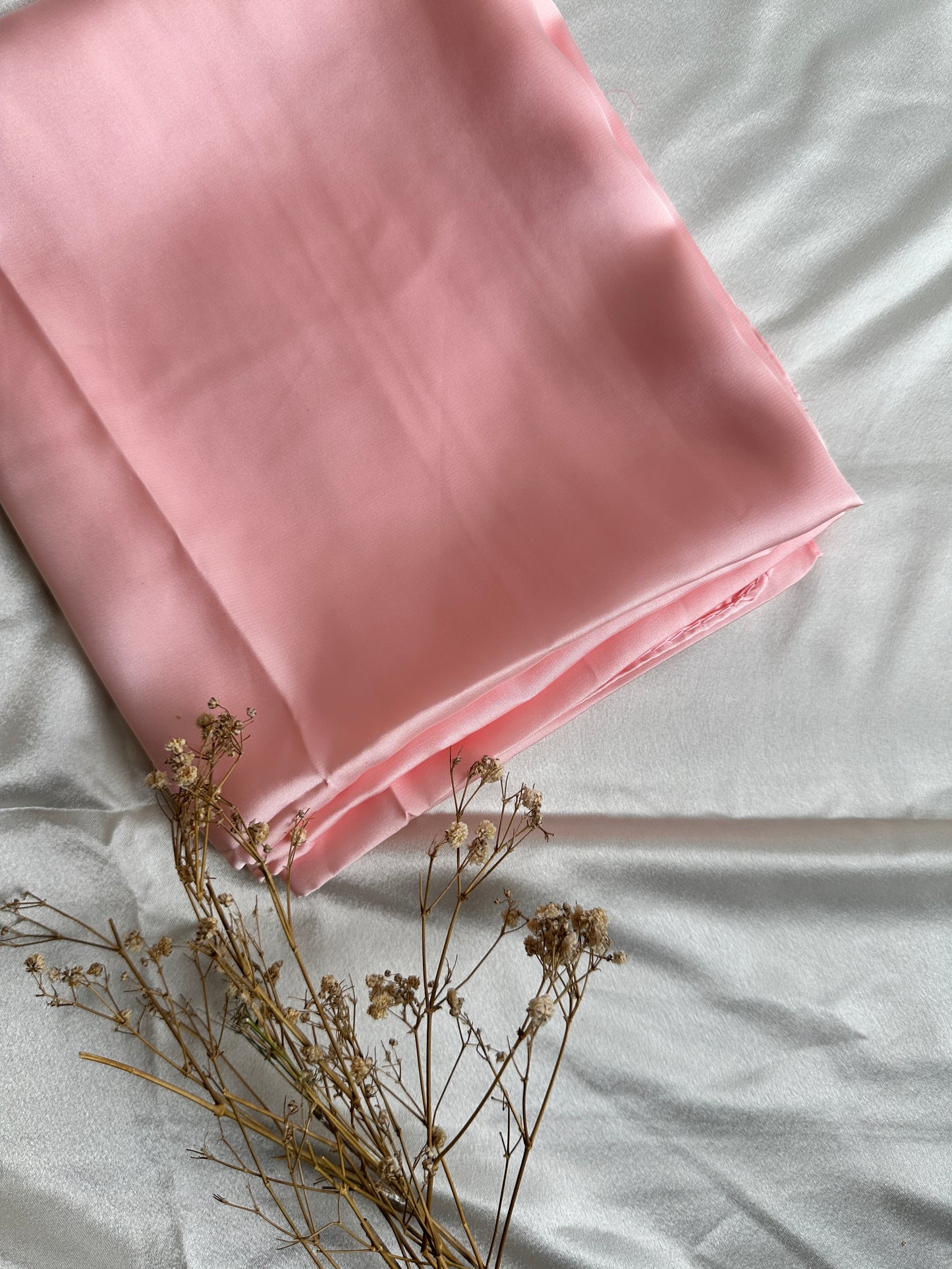 Satan Silk Hijabs- light Pink