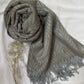 Woolen Pashmina-Tropical Patterns- Denim Grey