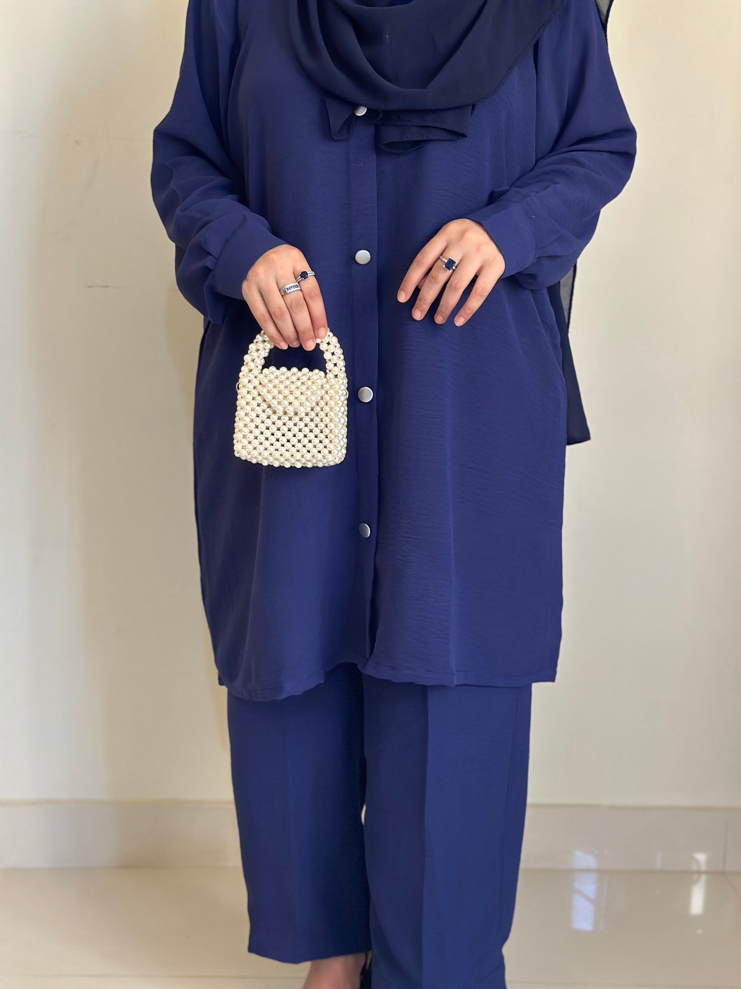 Modest Coord Set- Navy Blue