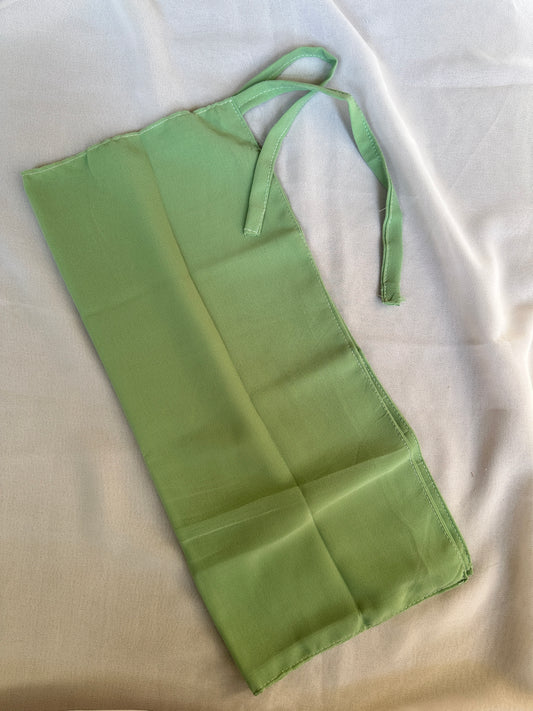 Tie Back Half Niqab- Apple Green