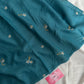 Embroidered Floral Hijabs- Teal