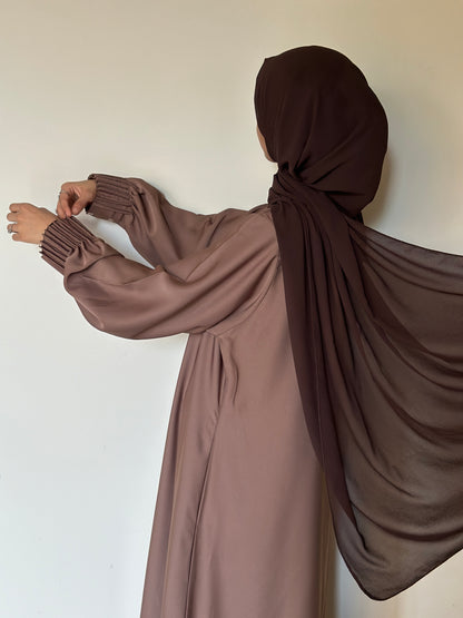 Everyday Staple Abaya- Coffee Brown