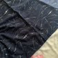 Abstract Silver Foil Hijabs- Navy Blue