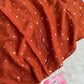 Pyramids Silver Foil Hijabs- Rust