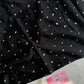 Pyramids Silver Foil Hijabs- Black