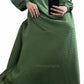 Ayma - Brochia Linen Abaya Dress- Hunter Green