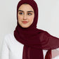 Instant Chiffon Hijab- Maroon