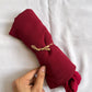 Instant Chiffon Hijab- Maroon