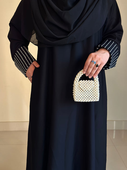 Ruba Abaya- Black Premium Nida