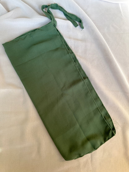 Tie Back Half Niqab- Tea Green