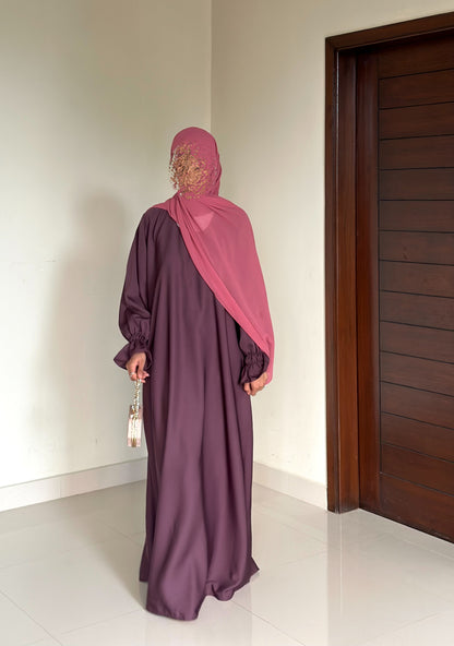 Everyday Staple Abaya- Pink Muave