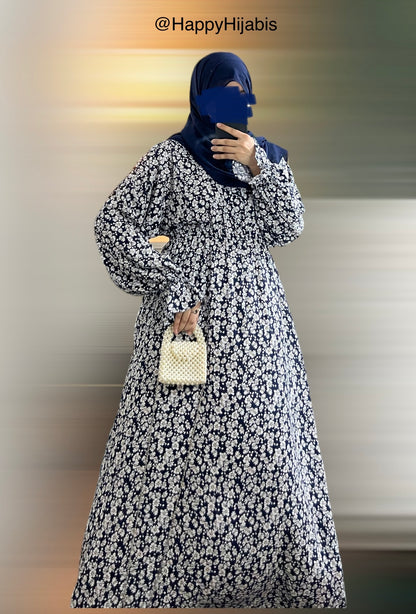 Blue Bloom- Abaya Dress