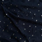 Pyramids Silver Foil Hijabs- Navy Blue