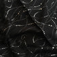 Abstract Silver Foil Hijabs- Black