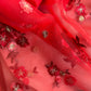 Embroidered Organza- Luxury Hijabs- Red