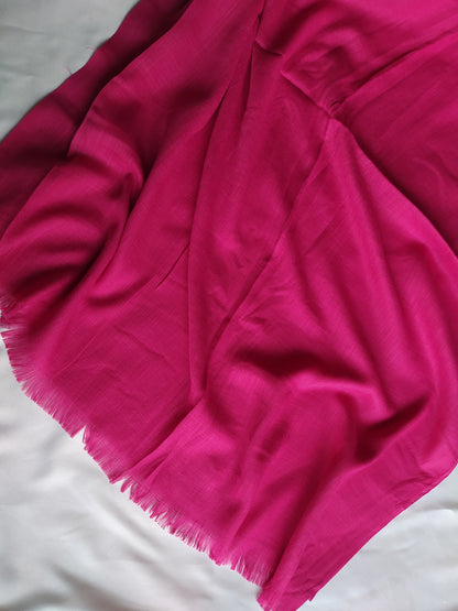 Turkish Lawn Hijabs- Large Size- Bright Pink