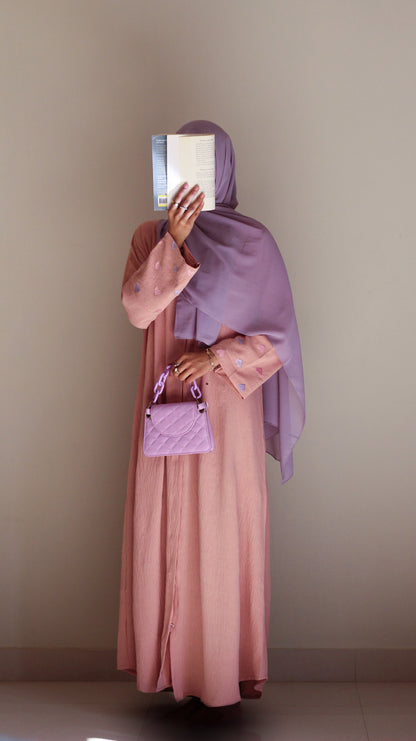 Pinky blush- Showstopper Hearts Abaya