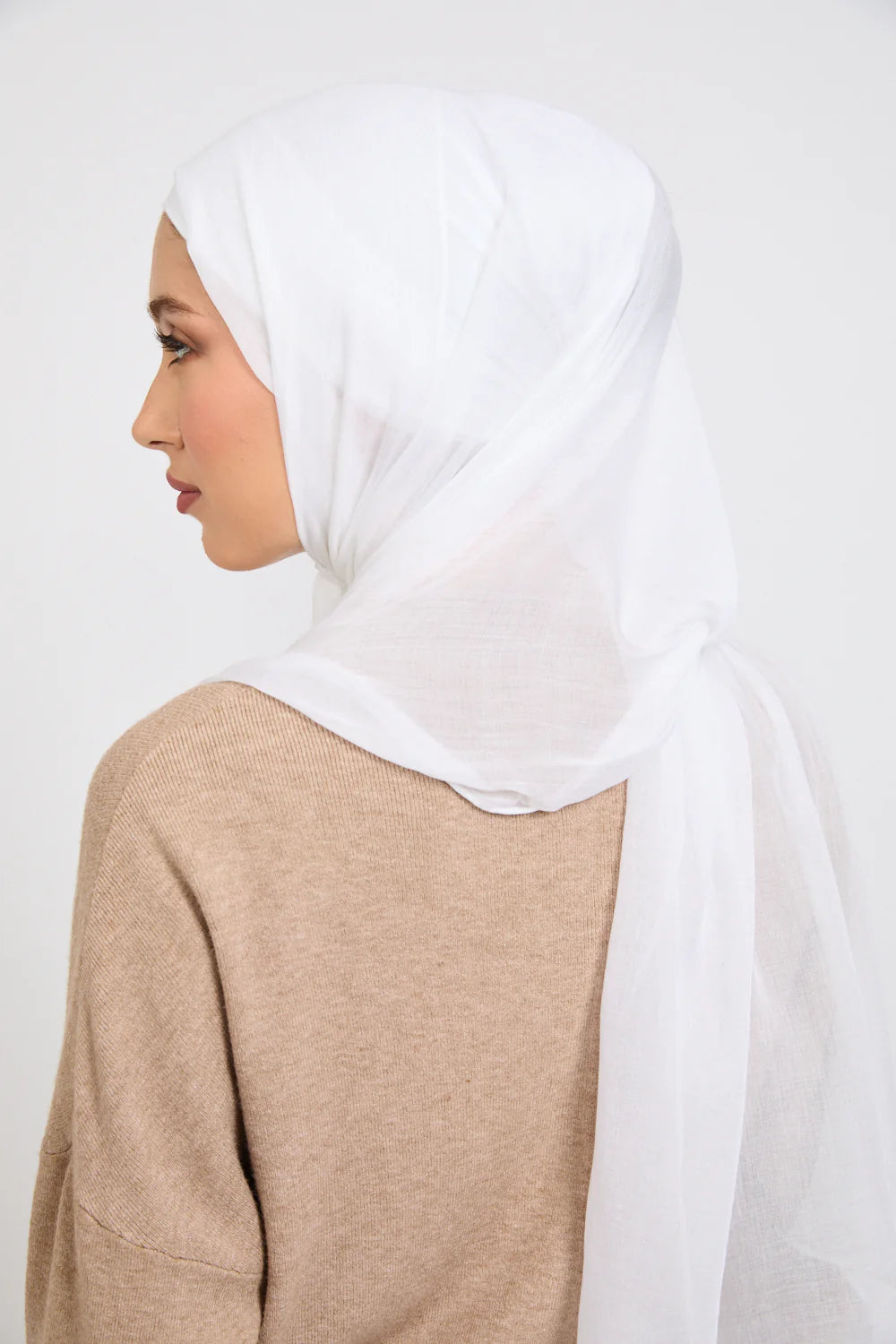 Premium Modal Hijabs-White