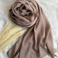 Metallic Sheen Chiffon- Espresso