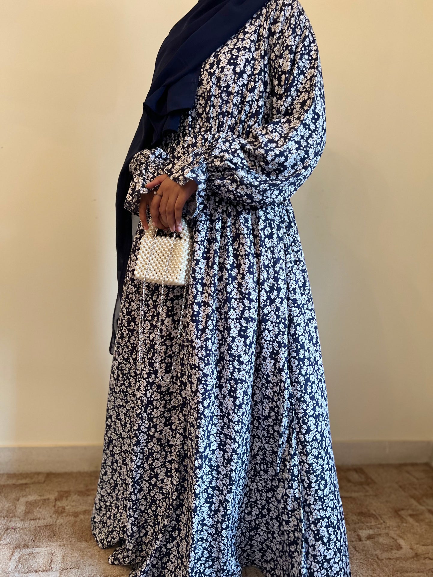 Blue Bloom- Abaya Dress