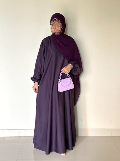 Everyday Staple Abaya- Muave Purple