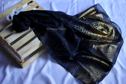 Gold-Foil Pyramids Hijabs