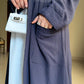 Amairah- Navy Blue kimono Coat (only)