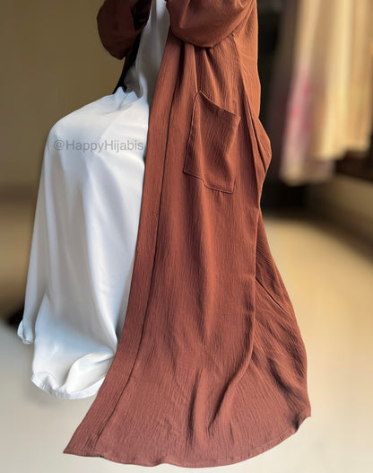 Amairah- Chocolate kimono Coat (only)