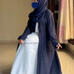 Amairah- Navy Blue kimono Coat (only)