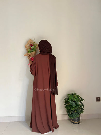 Amairah- Chocolate kimono Coat (only)