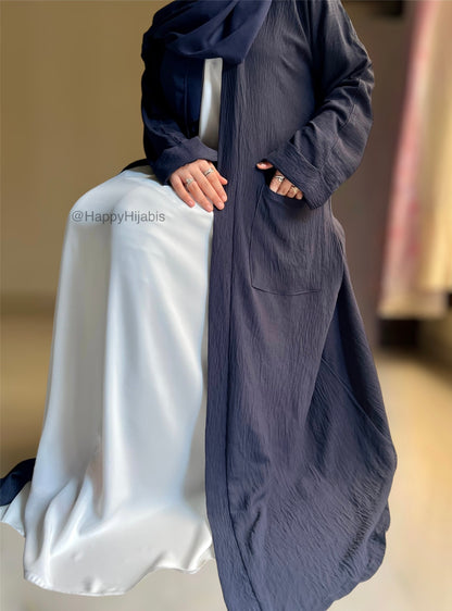 Amairah- Navy Blue kimono Coat (only)