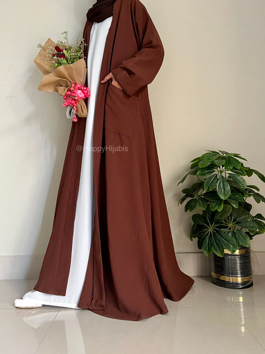 Amairah- Chocolate kimono Coat (only)